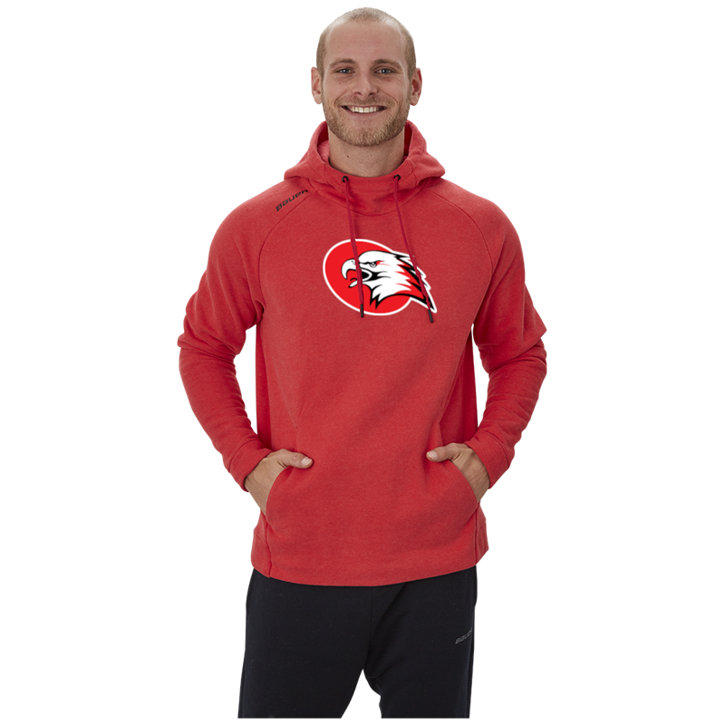 Fan mikina BAUER PERFECT HOODIE Znojmo logo bez nápisu RED-SR